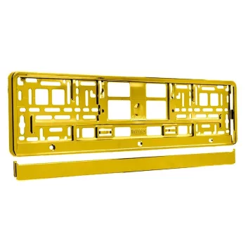 Rendszámtábla keret - arany - 1db