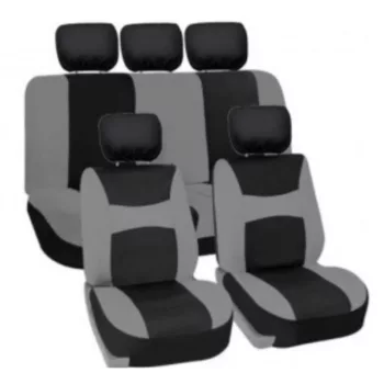Univerzális 8 részes üléshuzat szett - fekete-szürke