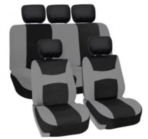 Univerzális 8 részes üléshuzat szett - fekete-szürke