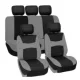 Univerzális 8 részes üléshuzat szett - fekete-szürke