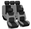 Univerzális 8 részes üléshuzat szett - fekete-szürke