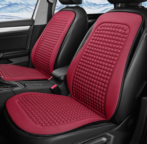 Autós ülésvédő buborékos felülettel - bordó - UL-TH68960P