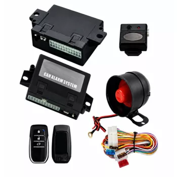 12V-os autóriasztó szett 2 db távirányítóval