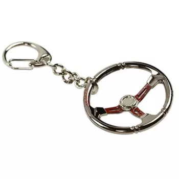 Sportkormány kulcstartó fémből - fekete - W16362-9