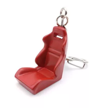 Sportülés kulcstartó fémből - piros - W16362-10R