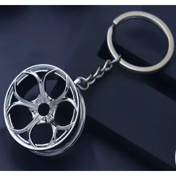 Felni kulcstartó fémből - ezüst - W16362-2SI 