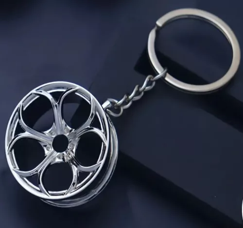 Felni kulcstartó fémből - ezüst - W16362-2SI 