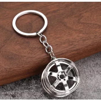 Felni kulcstartó fémből - ezüst - W16362-2SI2