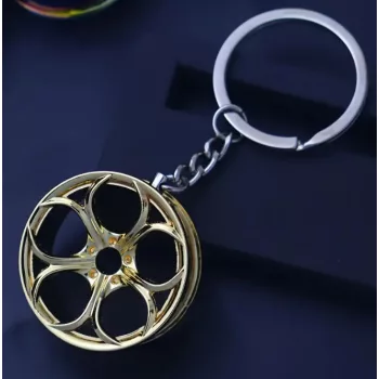 Felni kulcstartó fémből - arany - W16362-2G