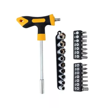   Csavarhúzó készlet - T24 csavarhúzó, adapter, 13 bit és 9 dugókulcs