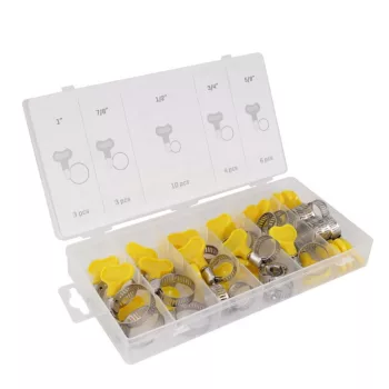 Szorító bilincs készlet kulcsos feszítéssel