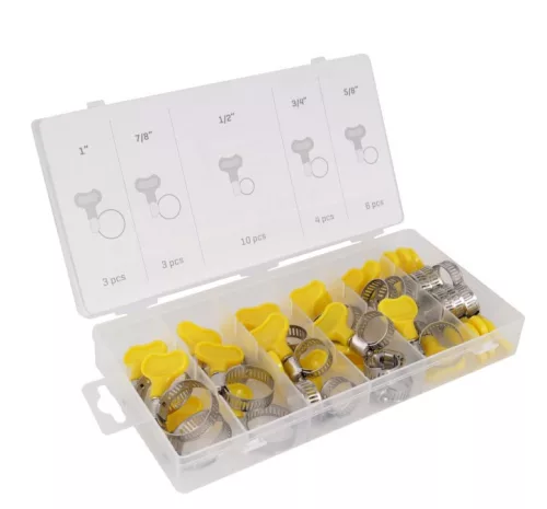 Szorító bilincs készlet kulcsos feszítéssel