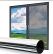 Ablak-üveg sötétítő fólia - ezüst, tükrös - 75X300cm - W03245