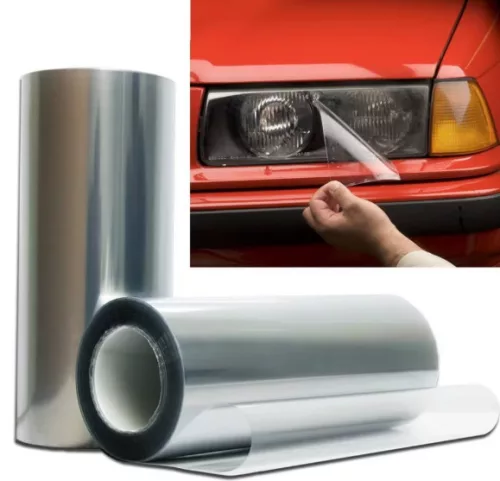 Autó lámpafólia - átlátszó - 1db - 1mx30cm 