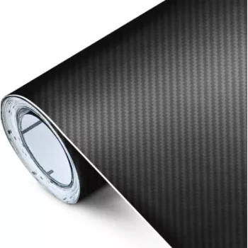 Karosszéria fólia karbon mintával - fekete - 13x500cm
