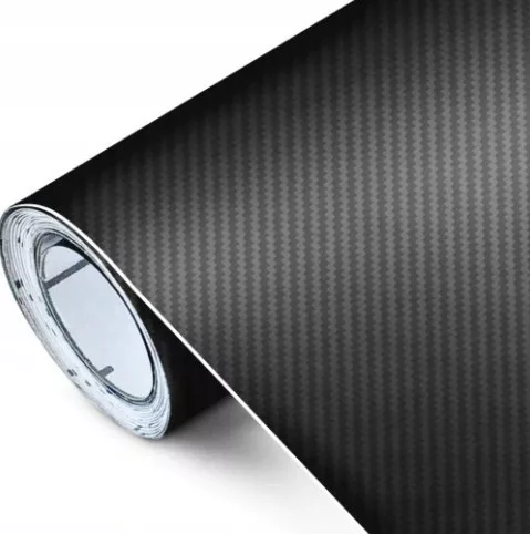 Karosszéria fólia karbon mintával - fekete - 50x200cm