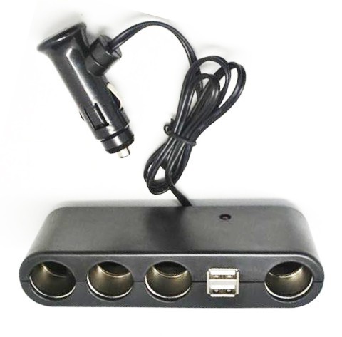 Szivargyújtó elosztó + USB- AE-WF0120 12/24V