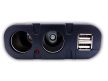 Kettes szivargyújtó elosztó + USB