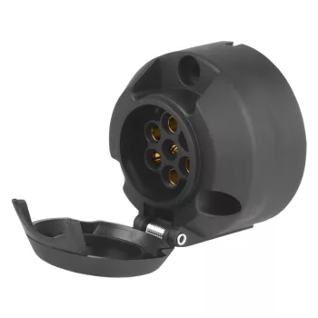   Utánfutó vonóhorog csatlakozó - 7 Pin - műanyag - 12/24V