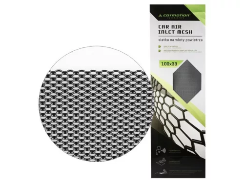 Tuningrács, díszrács - méhsejt alakú - 100x33cm