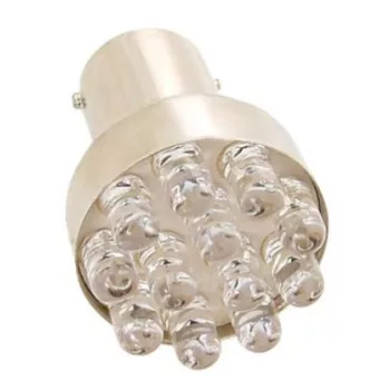 BAY15D LED izzó - 21/5W - piros