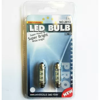 Szofita LED izzó - fehér - 12V - 39mm - párban