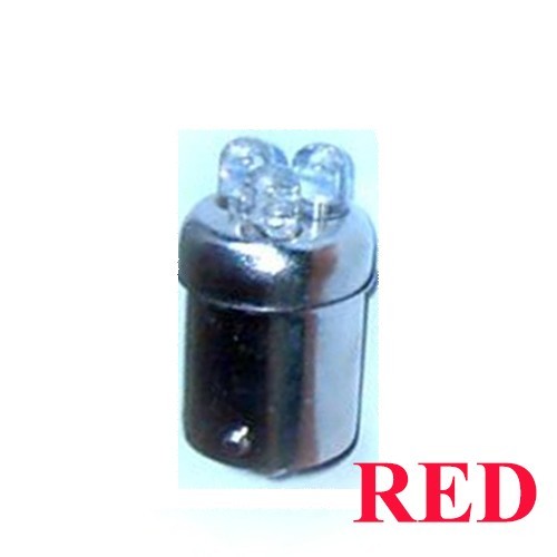 3 LED-es izzó BAY15D piros - CSL2047R - 1db