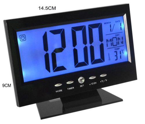 Digitális óra LCD kijelzővel  - GZ-16015