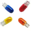 Halogén izzó T10 W5W piros - HDT10PR - párban