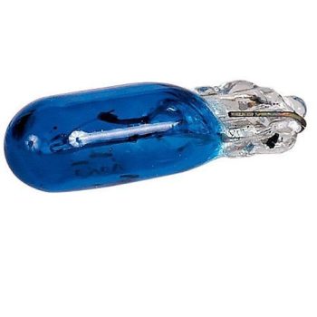 Műszerfal T5 foglalatú izzó 12V kék - párban - HDT5PBL