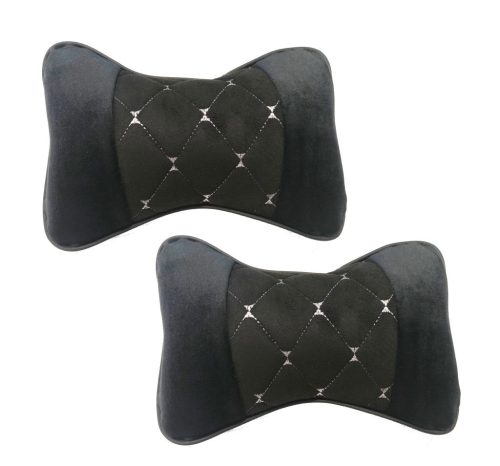 Nyakpárna seppelt mintázattal - fekete/fehér - 2 db-os