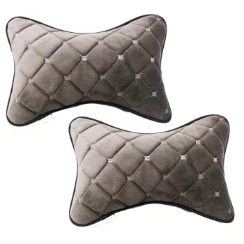 Nyakpárna steppelt mintázattal - szürke - 2 db-os