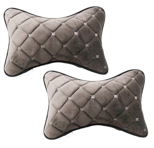 Nyakpárna steppelt mintázattal - szürke - 2 db-os