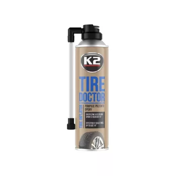   K2 Tire Doctor felfújó spray defektes gumiabroncsok javítására - 400 ml