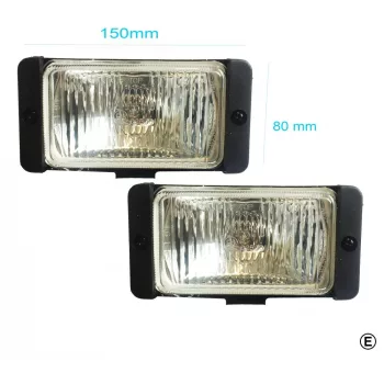 Téglalap alakú ködlámpa keskeny 150X80X75mm - párban