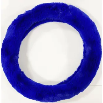 Plüss kormányvédő - kék - 37-39cm