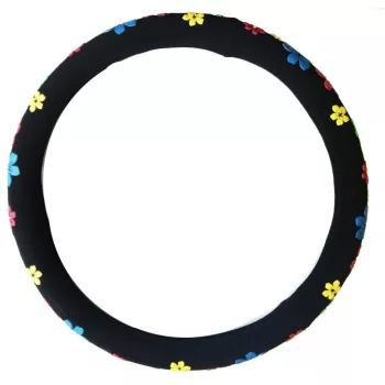   Univerzális kormányvédő huzat - vegyesminta/lepke-virág - 36-38cm