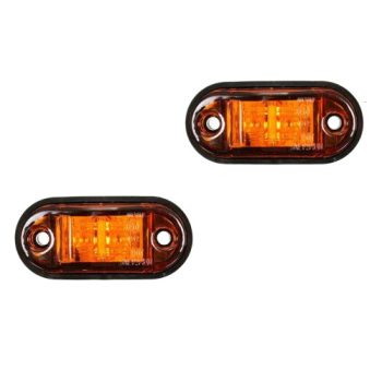   2 LED-es szélességjelző, helyzetjelző sárga - 12-24V - 1db