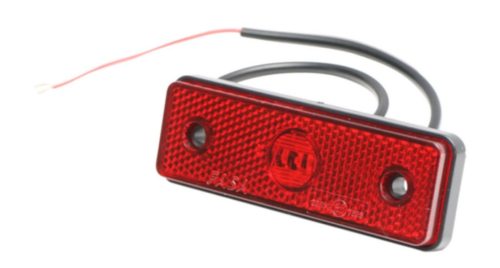 Szélességjelző/helyzetjelző - piros - 12-36V - 1db