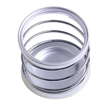 Rugós pohártartó, univerzális - ezüst