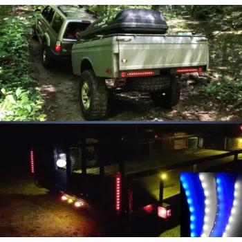   Erős flexibilis beltéri - kültéri ledcsík - 24cm, fehér