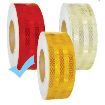 Fényvisszaverő szalag 45m piros