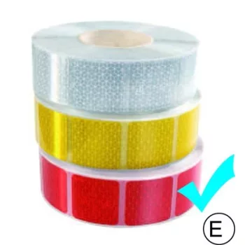 Fényvisszaverő szalag piros kockás