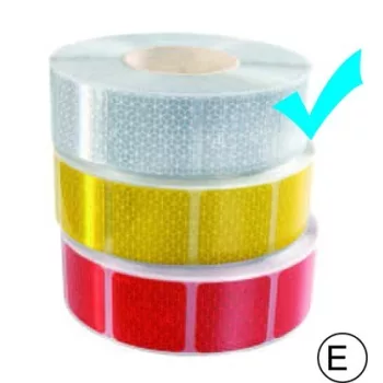 Fényvisszaverő szalag fehér kockás