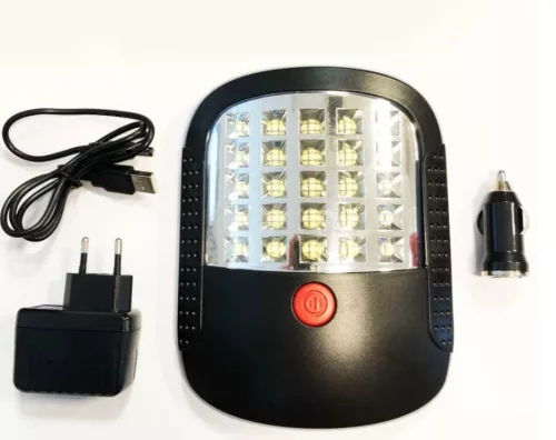 Akkumulátoros, tölthető steklámpa