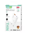 YOOUP 30W ultra vékony dupla hálózati töltő - USB/TYPE-C PD - NC113-D
