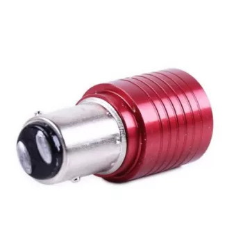   BAY15D COB LED projektorlencsés helyzetjelző izzó - piros - 21/5W - párban