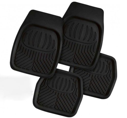 4 részes autós gumiszőnyeg szett univerzális fekete