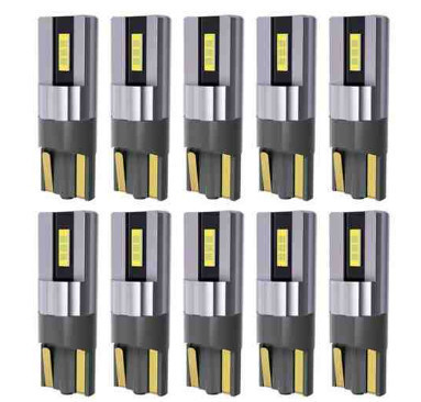 LED T10 2 SMD Canbus LED izzó - 12-24V - 10db