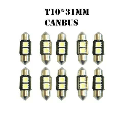 CAN-BUS 3SMD LED Szofita hűtőbordás 31mm - 10db